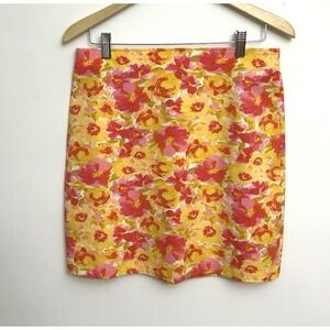 Old Navy Mini Skirt Pixie Pink Floral High Waisted Women's Size M